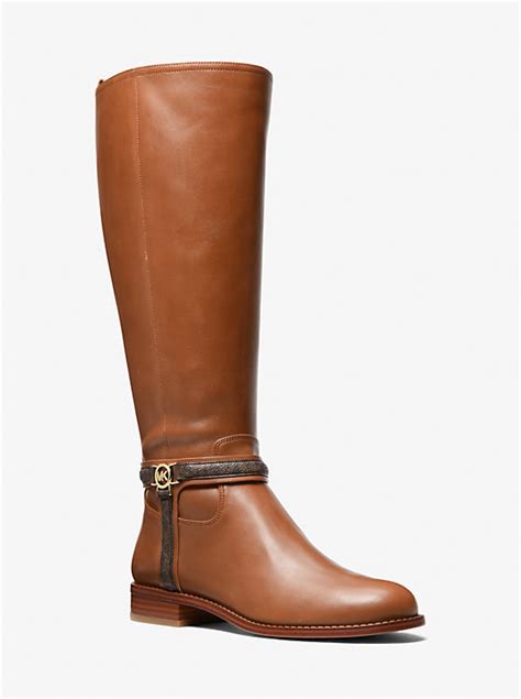 mindy michael kors mini cow red|Mindy Leather Boot .